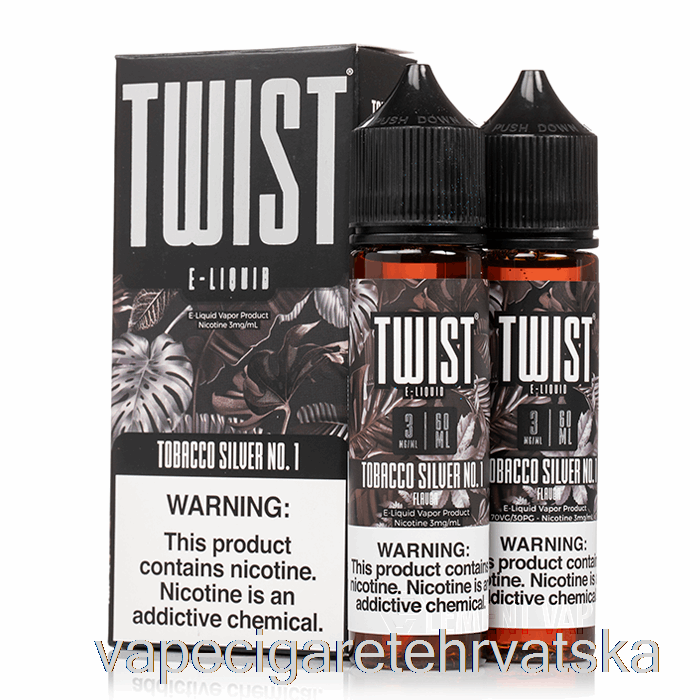 Vape Cigareta Duhan Srebrni Br. 1 - Twist E-tekućina - 120ml 3mg